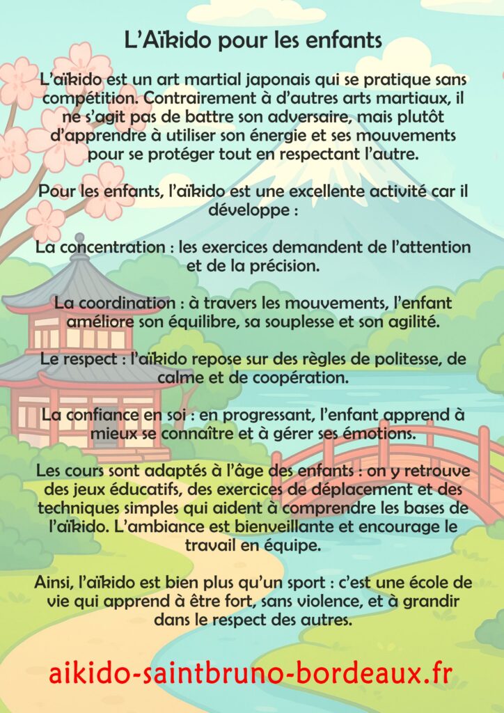 Aïkido enfants à Bordeaux arts martiaux