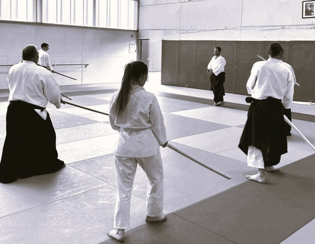Cours d'armes japonaise Aikido Ludovic Caudéran 6ème Dan Union Saint Bruno Bordeaux