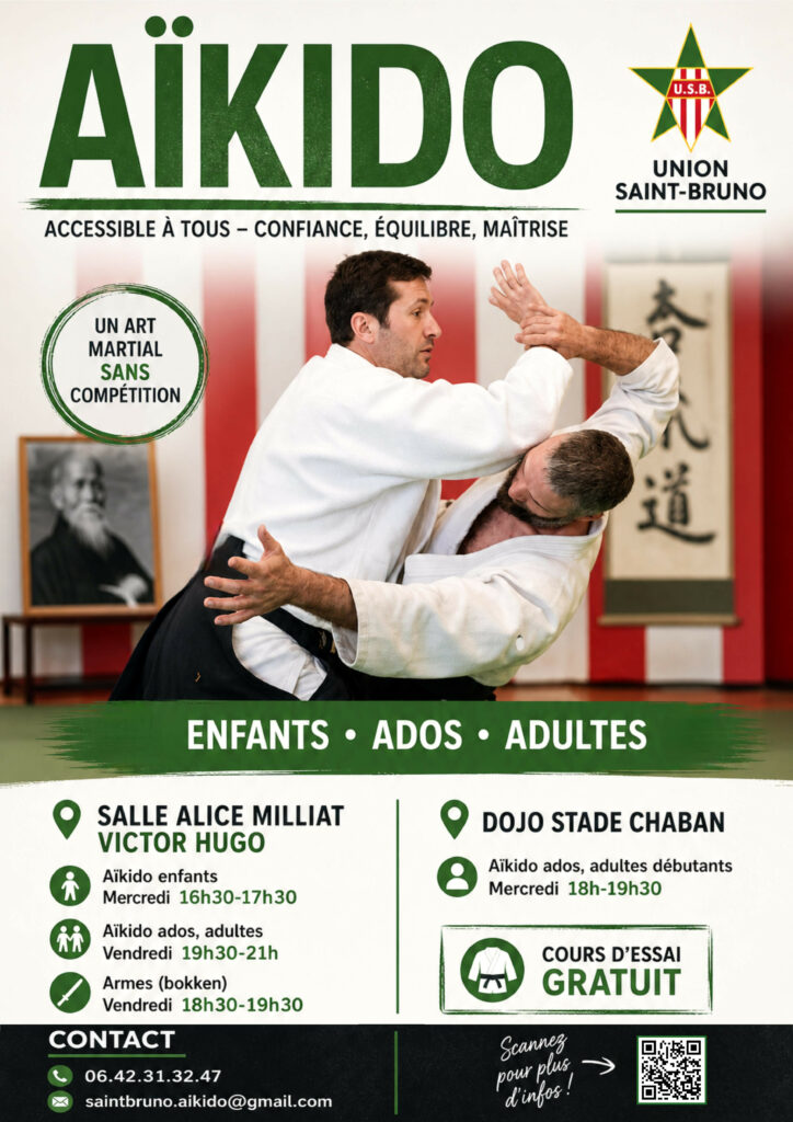 Aïkido Bordeaux Union Saint Bruno Ludovic Caudéran, art martial japonais